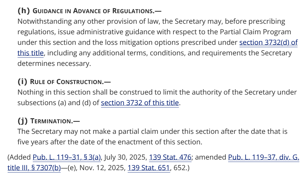 Screenshot of 38 U.S.C. 3737(h), Guidance in Advance of Regulations